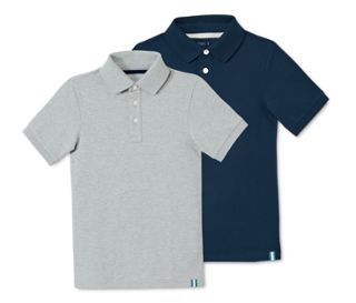 1 x bleu foncé, 1 x gris chiné