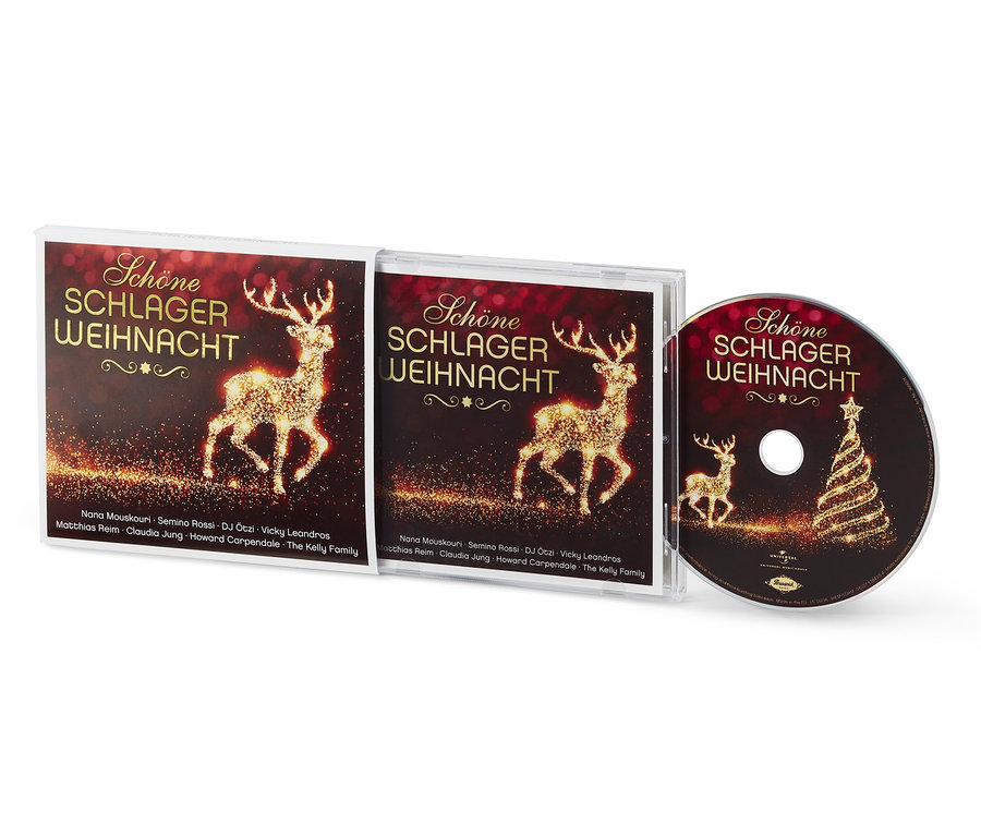Deux CD « Schöne Schlager-Weihnacht » et un CD sans boîtier.