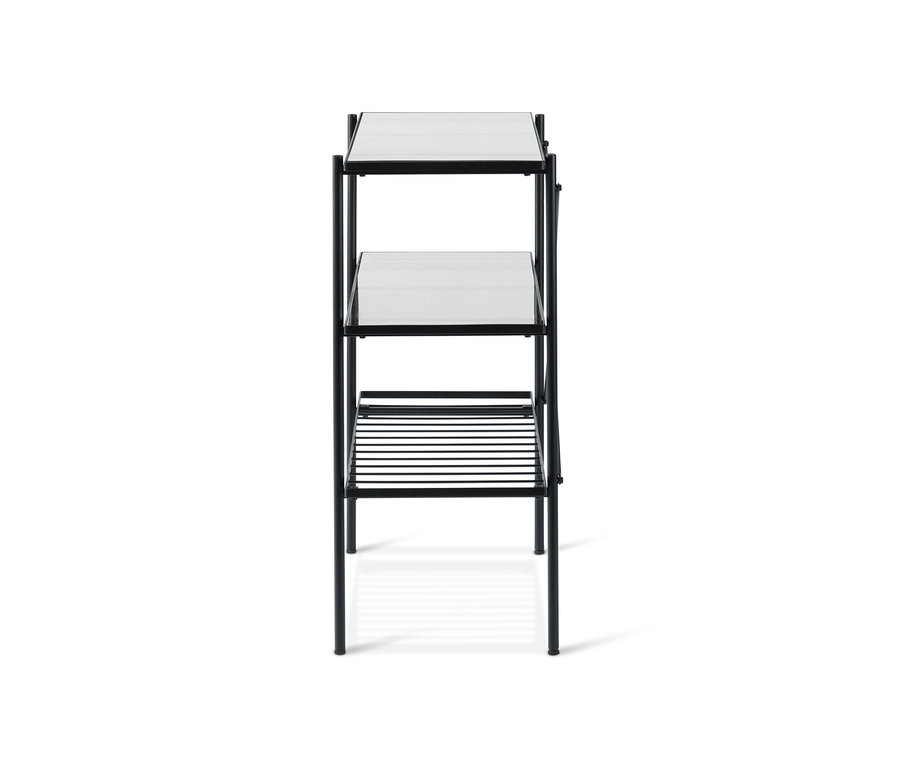 Console d'une largeur d'environ 90 cm avec trois étagères.