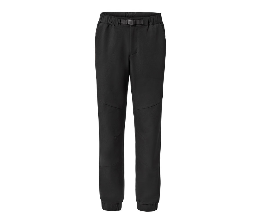 Pantalon thermique noir avec ceinture.