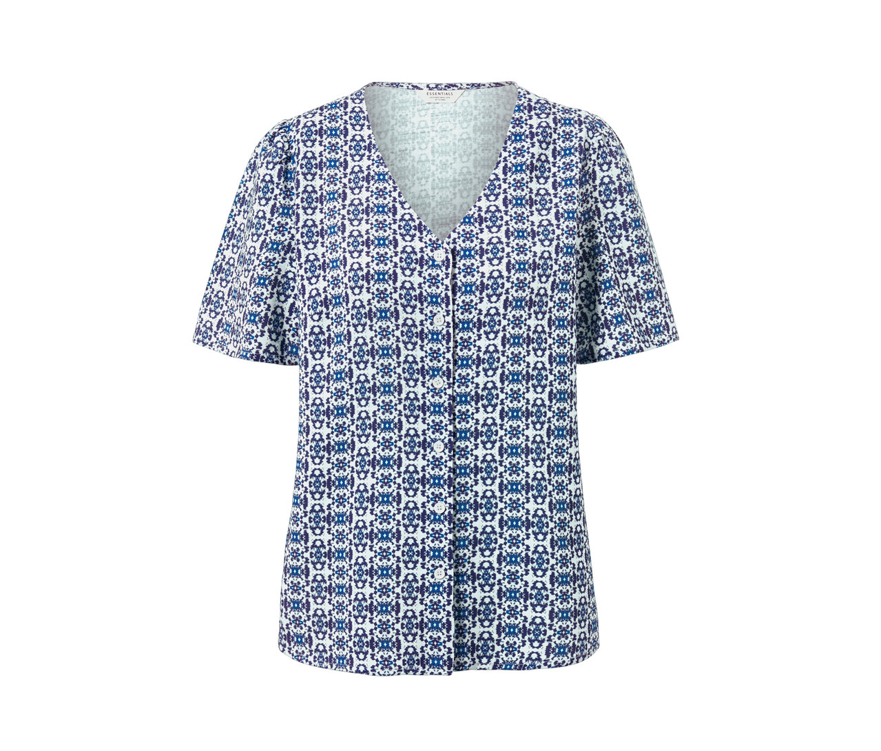 Blouse à imprimé intégral.