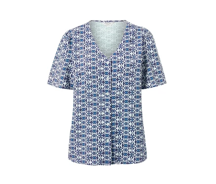 Blouse à imprimé intégral.