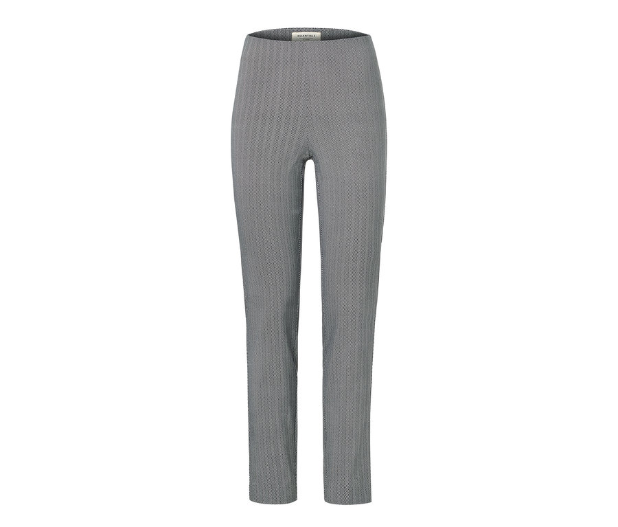 Pantalon stretch imprimé gris.