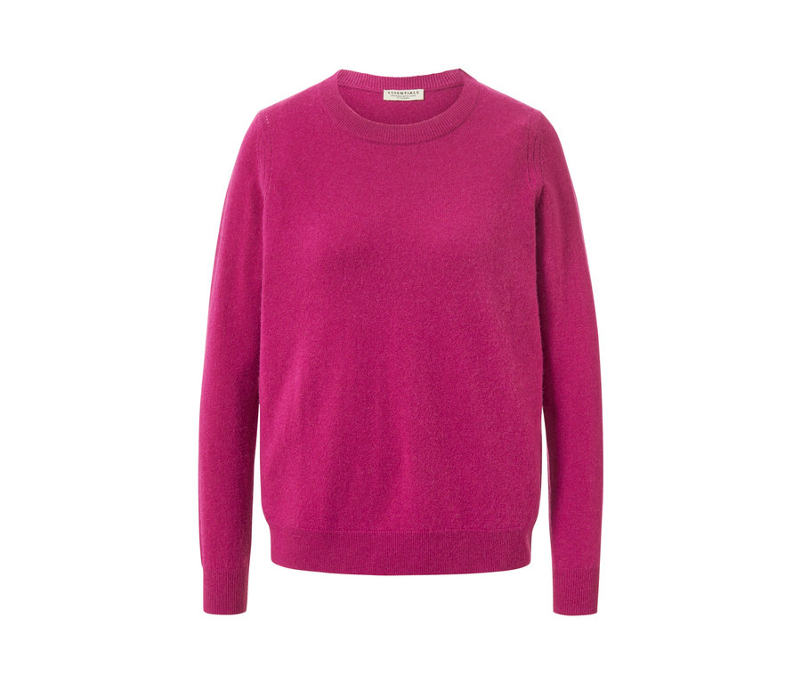 Pull en maille fine avec du cachemire, berry.