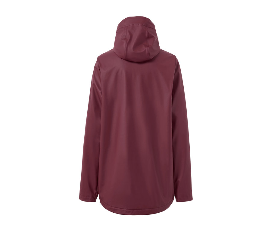 Vue arrière du manteau de pluie en teddy.