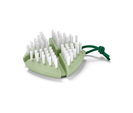 Brosse à légumes et à fruits flexible