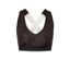 Brassière de sport marron et noire.