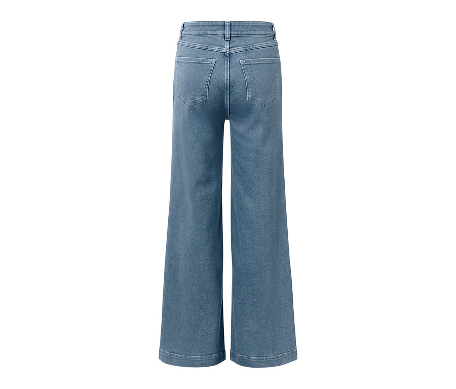 Jean Wide Leg bleu clair – Fit « Viki » vu dos.