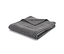 Linge de bain de haute qualité, gris, plié.