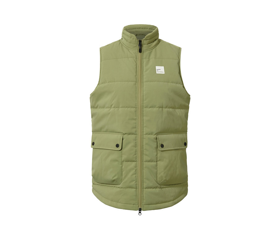 Gilet surpiqué avec des poches.