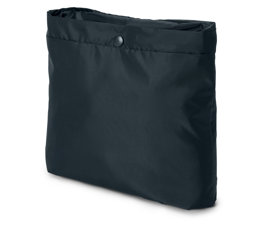 Poncho de pluie pour enfant plié, bleu.