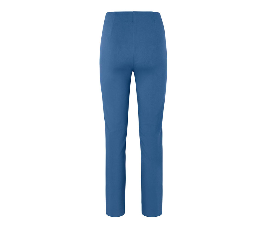 Pantalon stretch bleu.