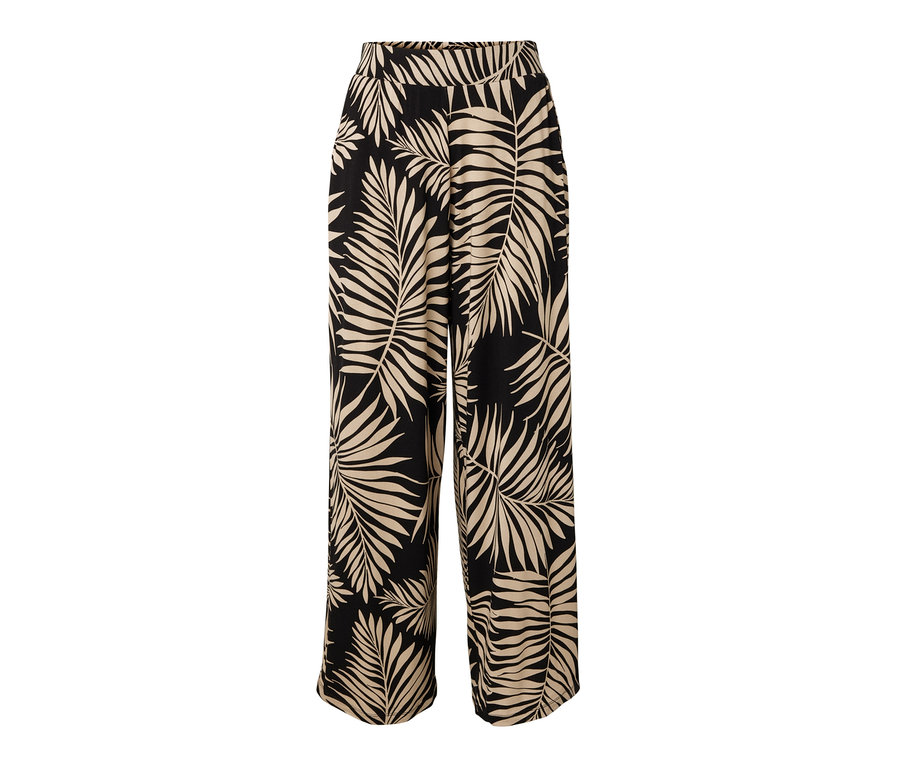 Un pantalon palazzo imprimé.