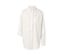 Blouse longue en lin blanche avec boutons et poche poitrine.