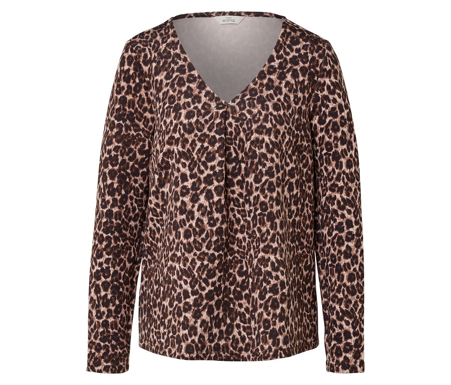 Chemisier à manches longues pour femmes avec motif animal.