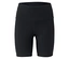 Leggings courts noirs à taille haute.
