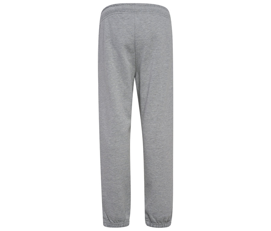 Pantalon de survêtement ample hummel® HMLJR Bee gris vu de dos.