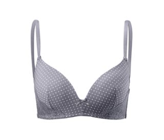 Gris-crème à pois<br>Dentelle grise