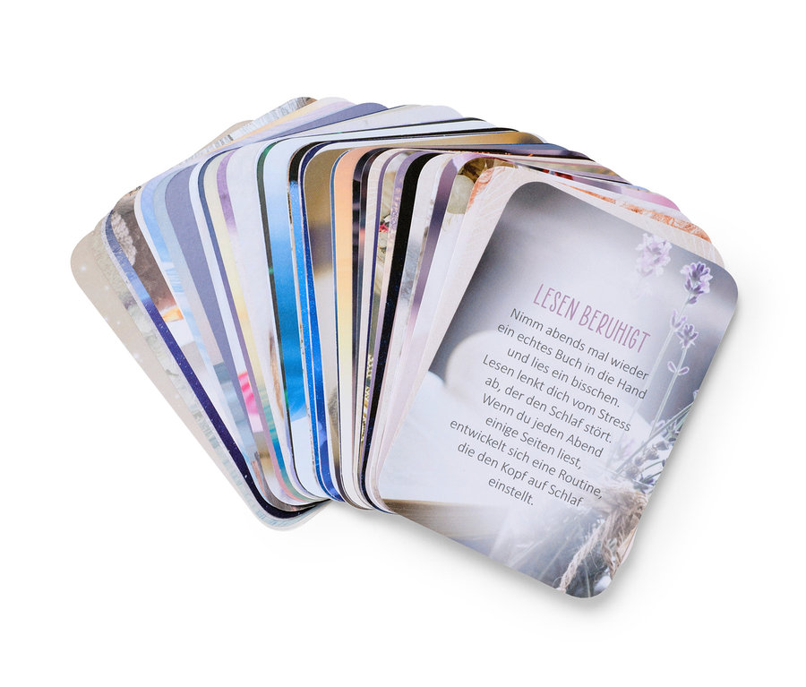 Un éventail de cartes du jeu de cartes pour s'endormir.