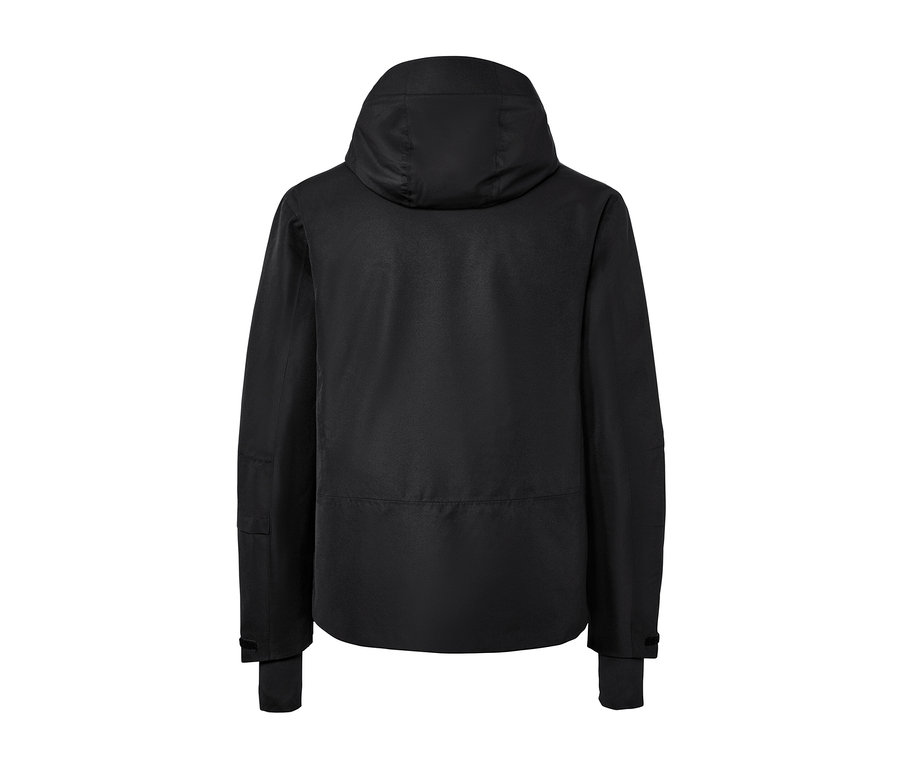 Veste de ski noire vue de dos.