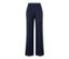 Pantalon en jersey bleu foncé avec nervure.