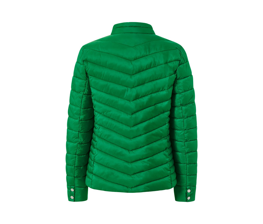 Vue arrière d'une veste surpiquée.