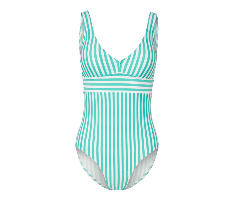 Maillot de bain rayé.