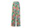 Pantalon palazzo imprimé multicolore.