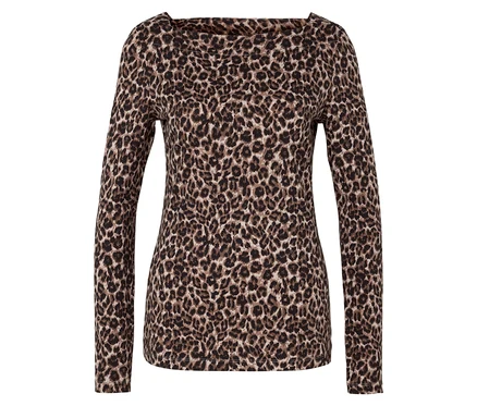 Haut à manches longues pour femmes avec motif animal.