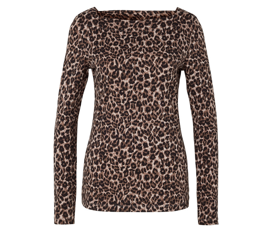 Haut à manches longues pour femmes avec motif animal.