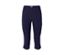 Pantalon 3/4 en bengaline bleu foncé.
