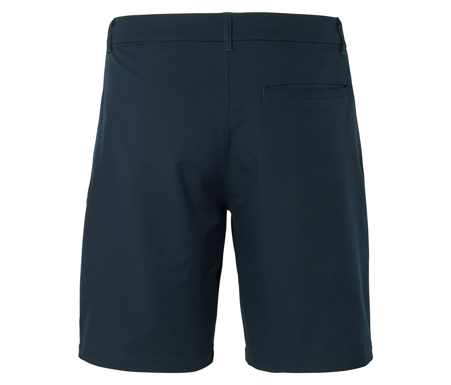 Short bleu marine vu de dos.