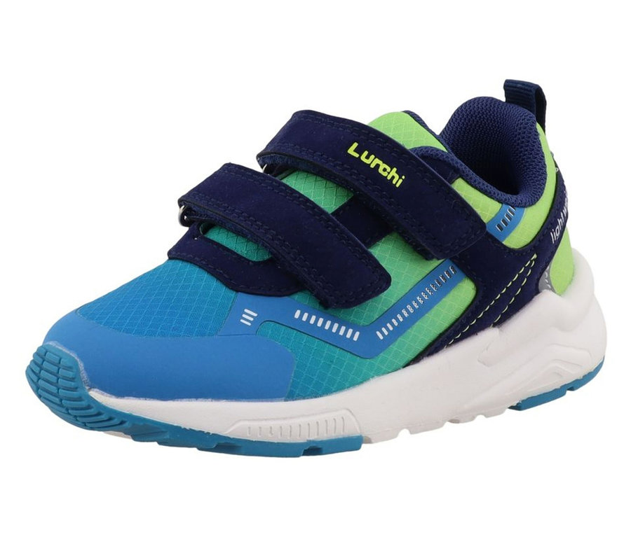 Basket LURCHI « Archie », bleue avec fermeture Velcro.