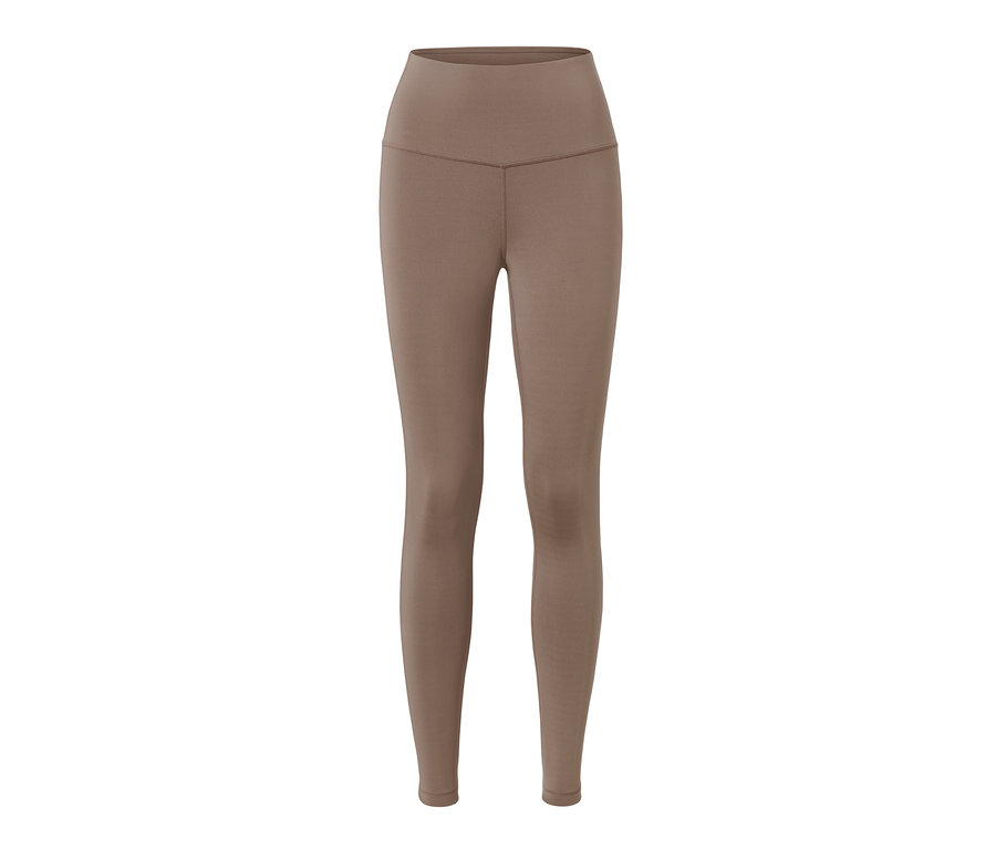 Un legging de sport marron.