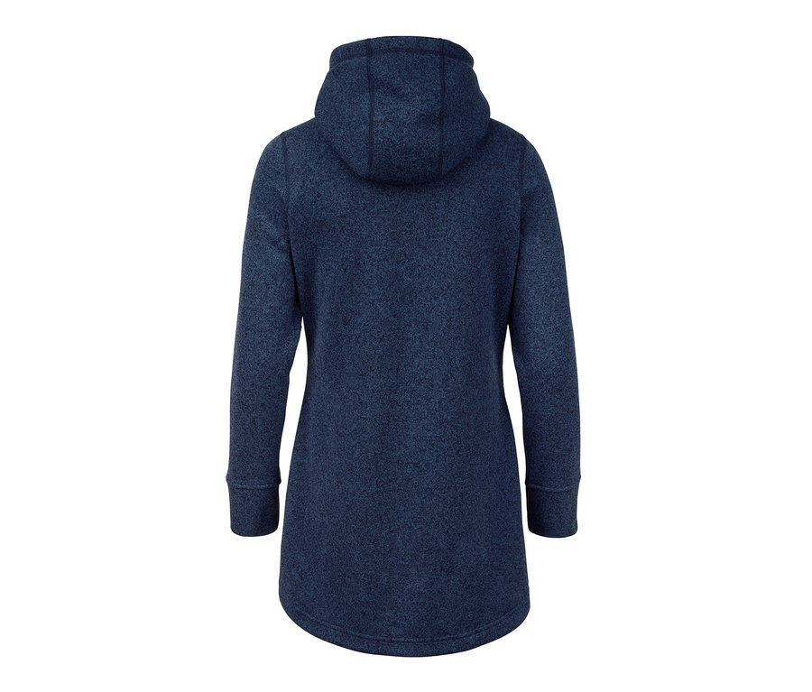 Vue arrière d'un manteau en maille polaire.