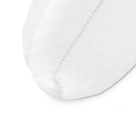 Gros plan d'une socquette de sport chaude blanche (2 paires).