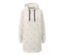 Robe d’intérieur crème à capuche avec motif étoiles.