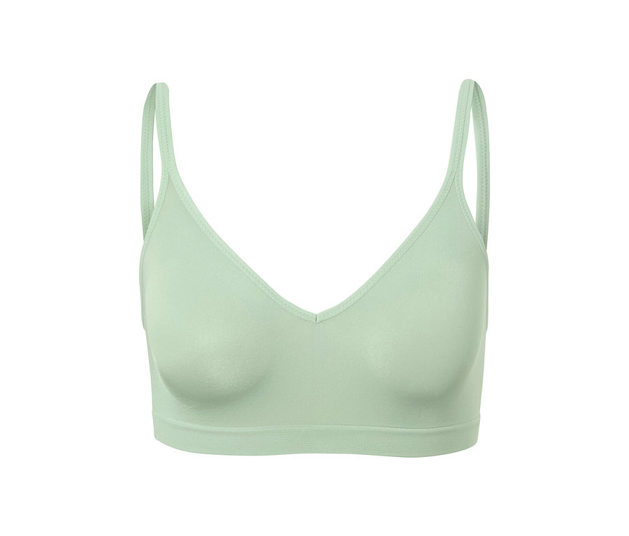 Soutien-gorge doux Seamless vert clair.