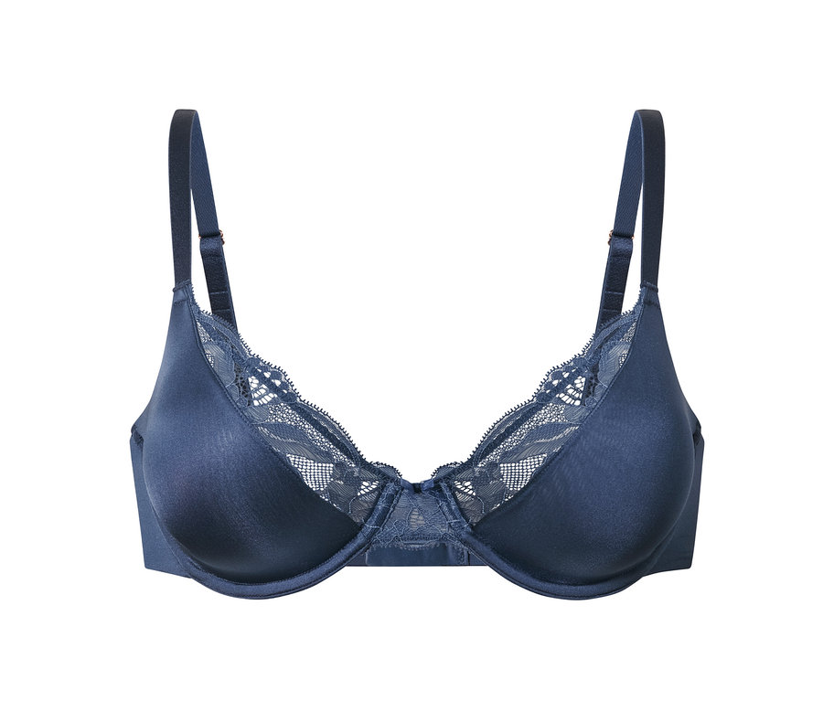 Soutien-gorge à armatures bleu.
