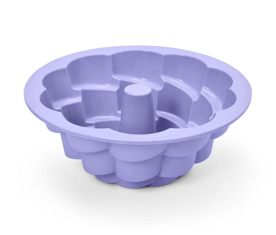 Moule à kouglof à fleurs violet.