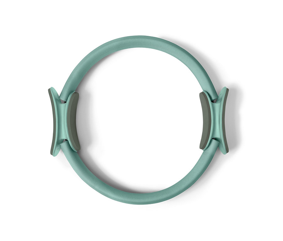 Un anneau de pilates vert.