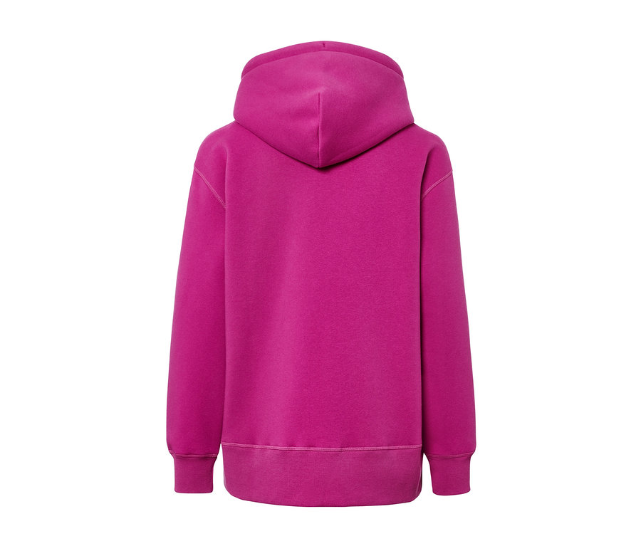 Vue arrière d'un sweatshirt à capuche.