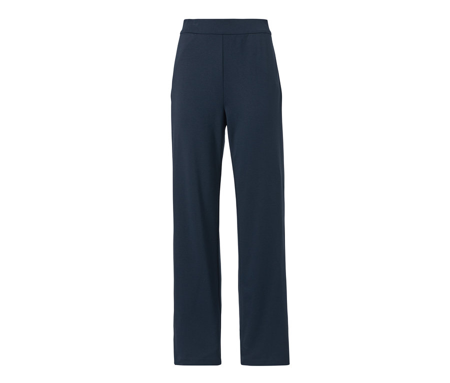 Un pantalon en jersey confort bleu marine.