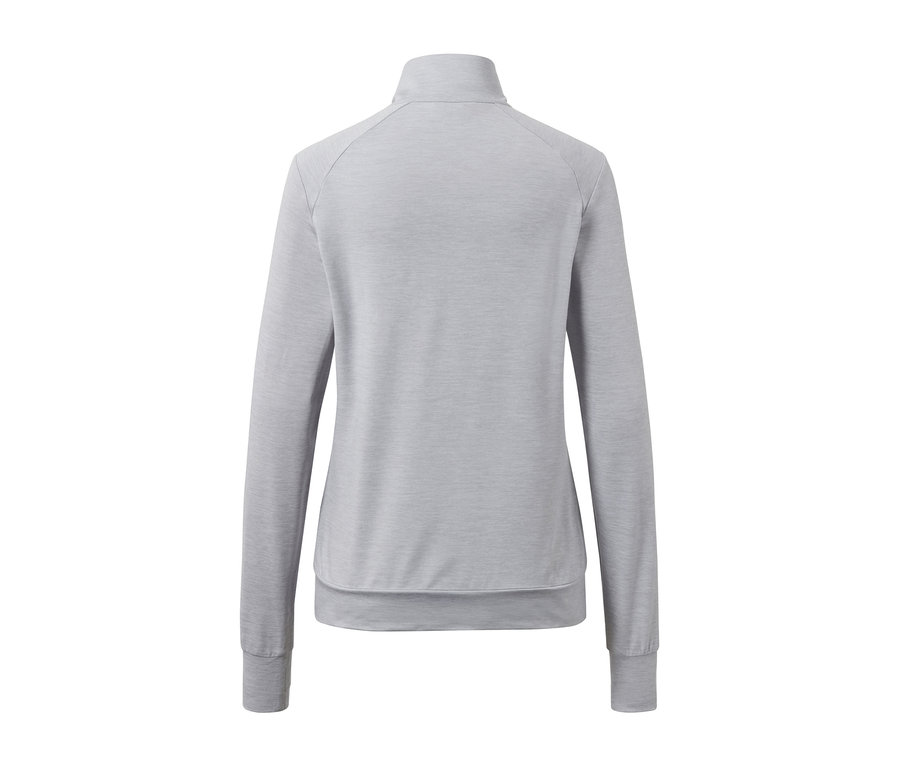 Veste fonctionnelle, blanc chiné, vue de dos.