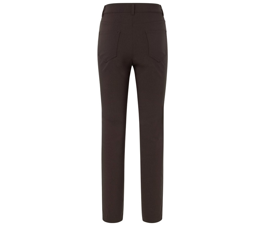 Pantalon marron foncé vu de dos.