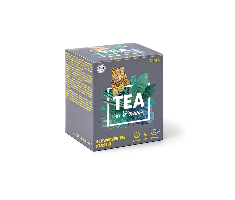 Paquet de BIO TEA by Tchibo Classique 8x20x2,5g.