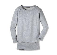 Sweat long moelleux avec coton bio