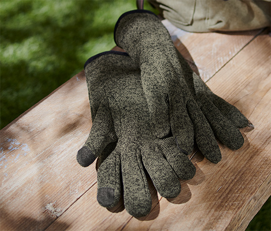 Gants garçon en maille polaire - pétrole, Garçon