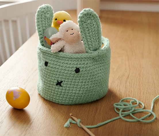Kit DIY pour panier de Pâques décoratif en crochet