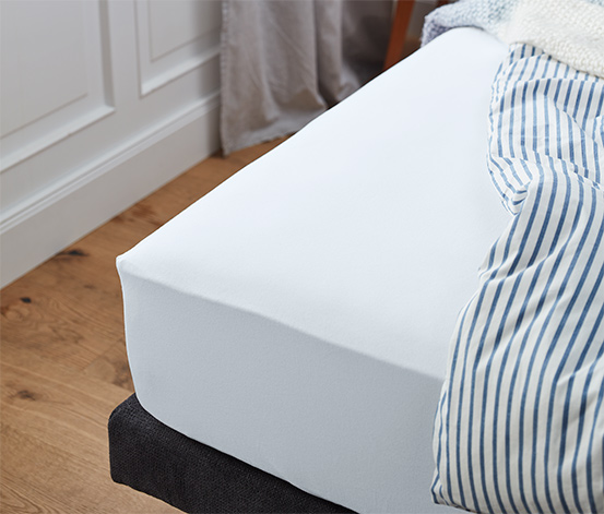 Drap-housse pour lit à sommier tapissier, grande taille, blanc